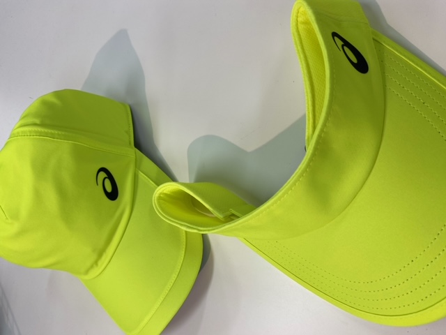 アシックスの新色サンバイザー！キャップ！